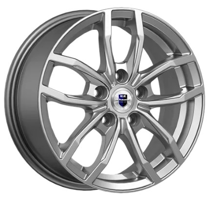 Диск Литой K&K мод.Фрост (КС1048-01) 15х6.5 PCD 5х108 ET42 DIA67.1  дарк платинум  