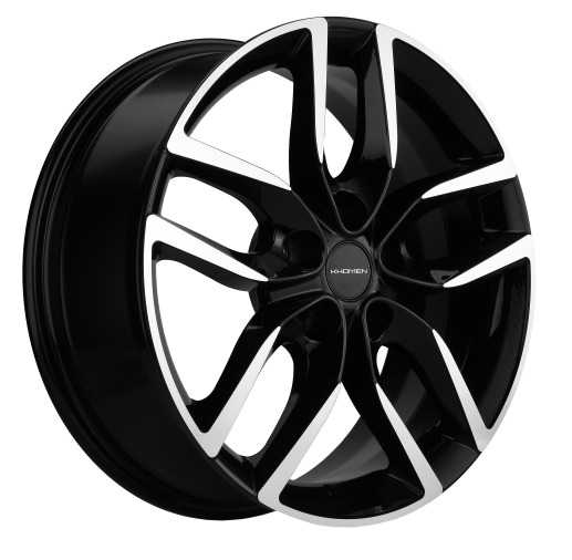 Диск Литой Khomen Wheels мод.KHW1708 17х6.5 PCD 5х108 ET33 DIA60.1  Black-FP  