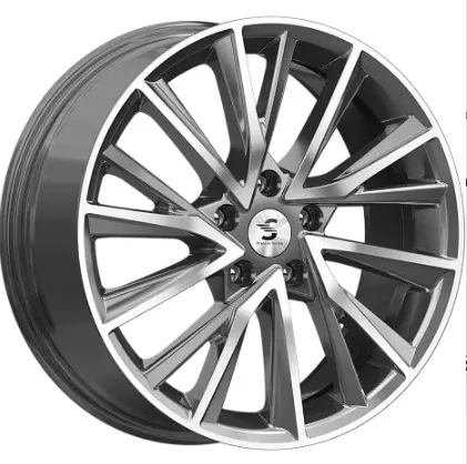 Диск Литой K&K мод.KP010 D18*7.5 PCD 5*108 ET47 DIA60.1  Diamond gloss graphite  